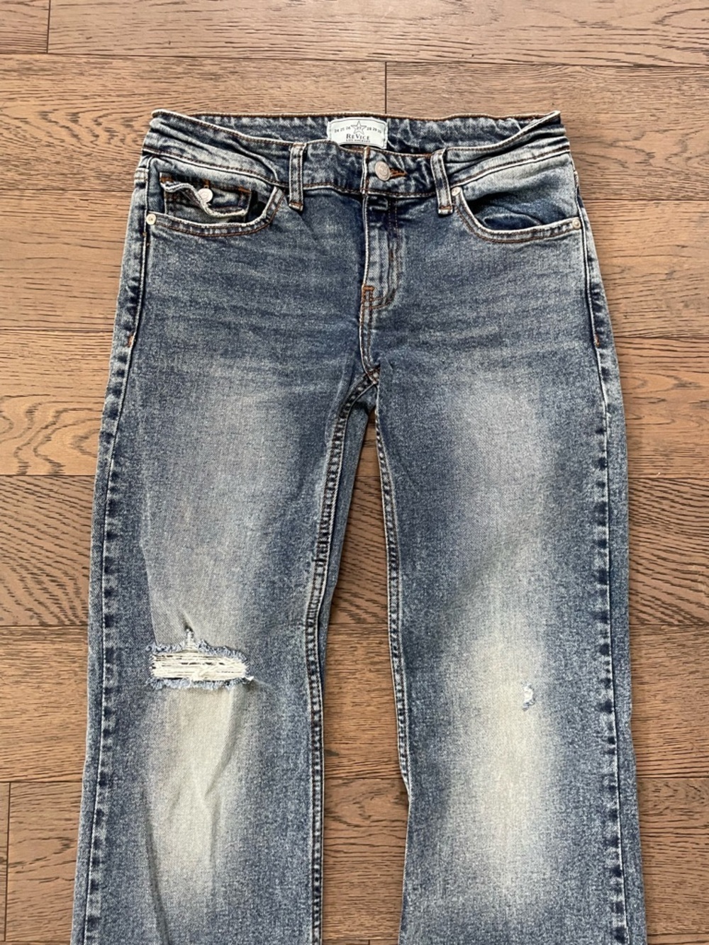 REVICE Distressed Bootcut Jeans - Picture 2 of 11
